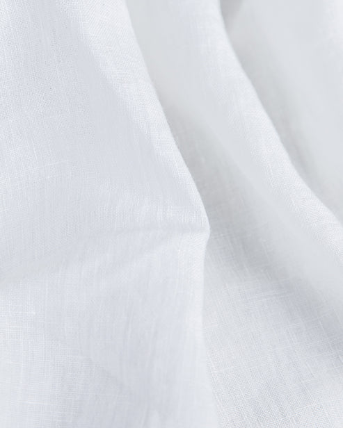White linen pillowcase