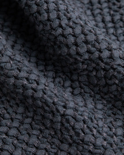 Waffle Bath Towel in Dark gray