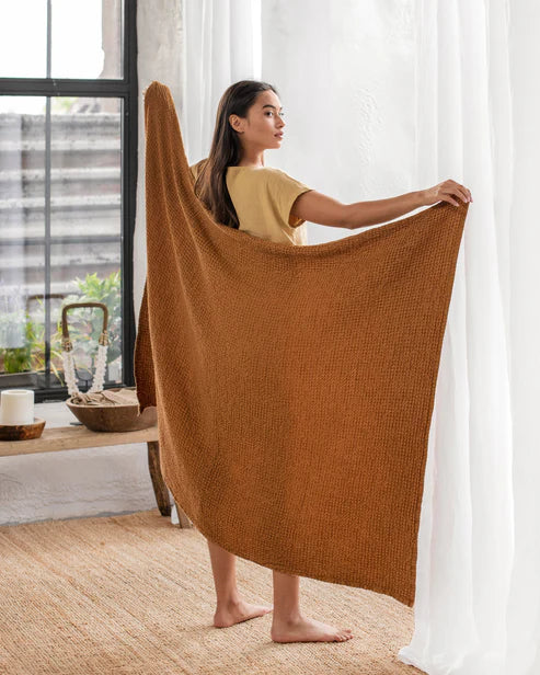 Cinnamon waffle towel set (3 pcs)