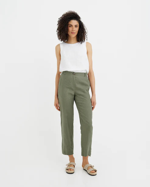 Linen Pants SEATTLE in Mist green