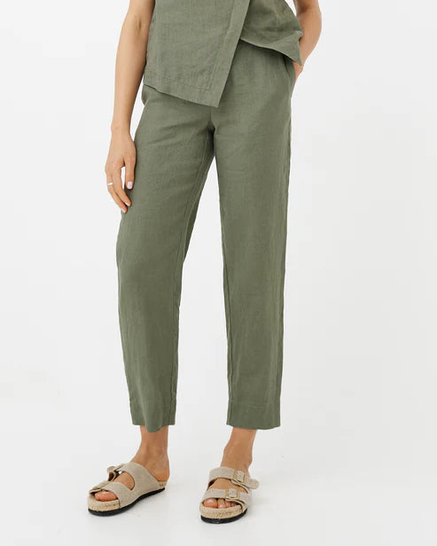 Linen Pants SEATTLE in Mist green
