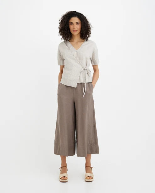 Linen Top JASPER in Natural flax