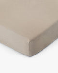 Natural linen fitted sheet