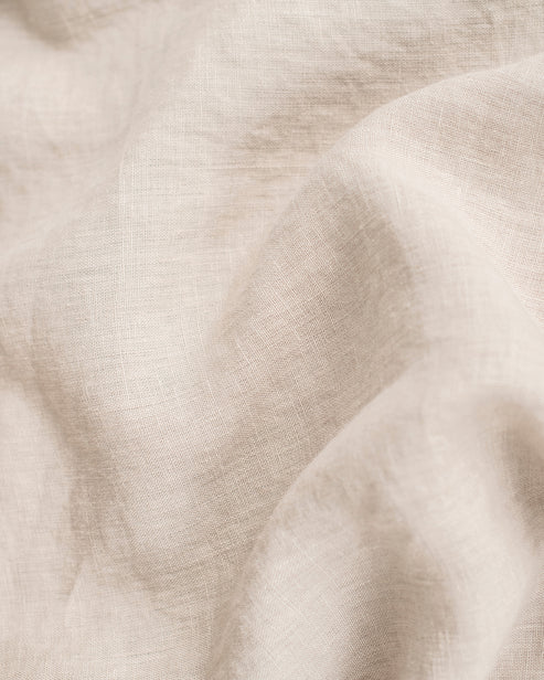 Natural linen pillowcase