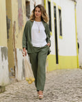 Linen Pants SEATTLE in Mist green