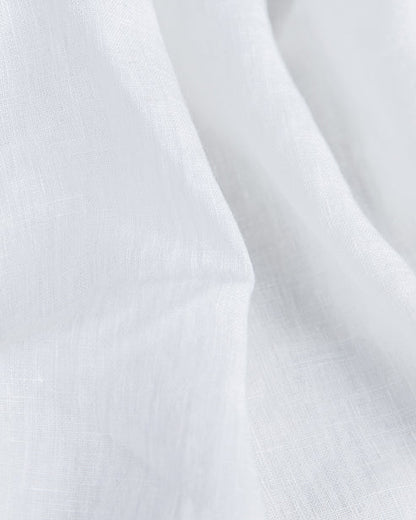 White linen pillowcase