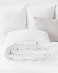White linen duvet cover