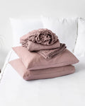 Woodrose linen sheet set (4 pcs)